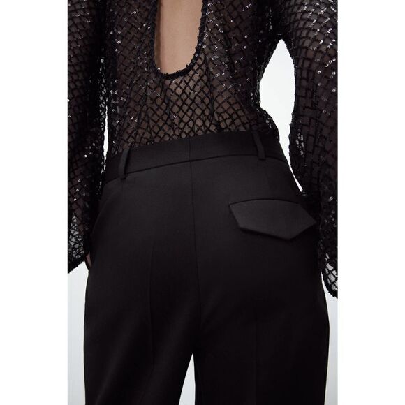 ZARA WOOL BLEND MENSWEAR STYLE PANTS LIMITED EDITION - Picture 7 of 8